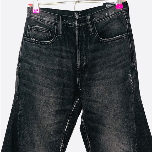 NWT PRPS Mulsanne Distressed Flare Jeans Black 26 - Picture 4 of 14